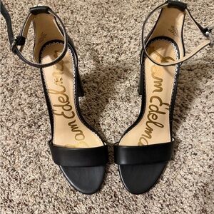 Sam Edelman Black Heeled Sandals